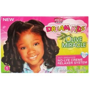 Kit défrisant pour enfants à l’huile d’olive African Pride Dream Kids Regular