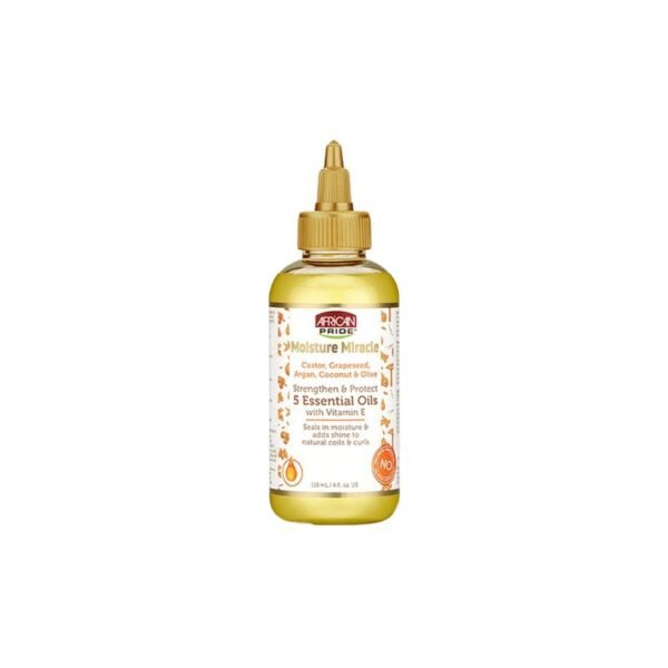 Soins enrichie aux 5 Huiles essentiels AFRICAN PRIDE MOISTURE MIRACLE 118ml