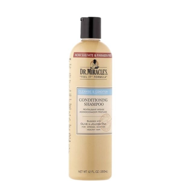 Shampoing révitalisant sans sulfate Olive et Jojoba Dr Miracle's 355ml
