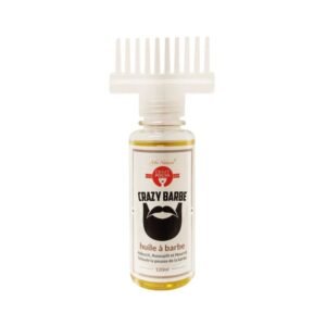 HUILE À BARBE ENRICHIE À L'HUILE DE RICIN - CRAZY POUSS - AFRO NATUREL 120ml