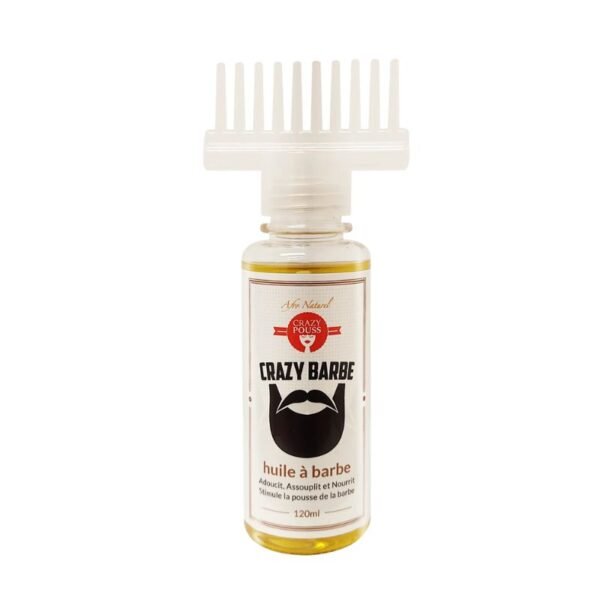 Huile de repousse et nourrissante pour la barbe Crazy Barbe Afro naturel 120 ml