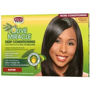 Kit défrisant anti-casse Oilve Miracle African Pride Super