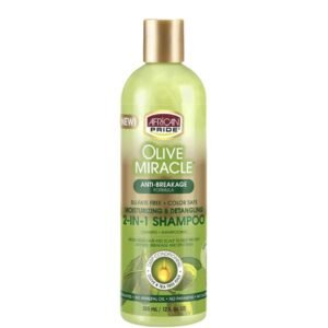 Shampoing revitalisant 2 en 1 Olive Miracle Anti-casse -African Pride 355ml