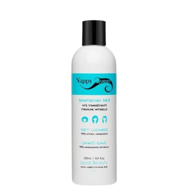 Shampoing doux à l’hydrolat de coton et à l’argile Nappy Queen 250 ml