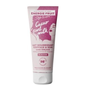 Lait Capillaire sans Rinçage Nutrition Intensive - Beurre Cacao - Pour Cheveux Frisés à Crépus par Energie Fruit - 200 ml
