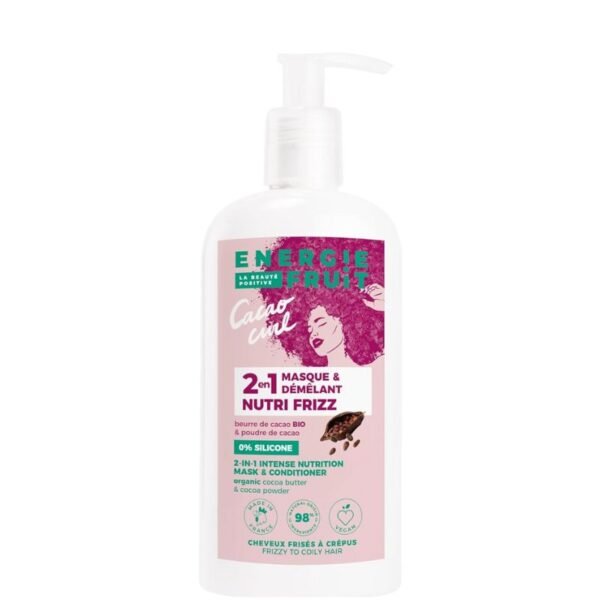Masque 2-en-1 Nutrition Intense: Soin Spécial pour Cheveux Crépus à Frisé Energie Fruit 300ml