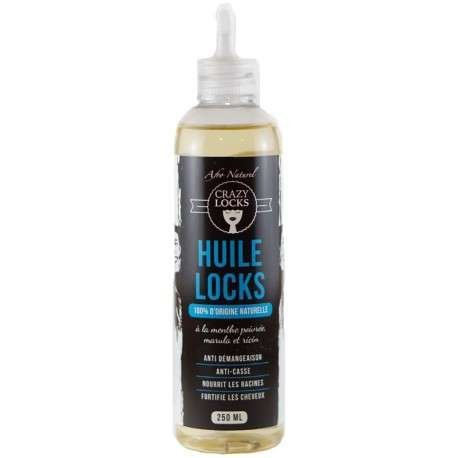 Huile Locks anti-démangeaison menthe poivrée Crazy Locks 250 ml.