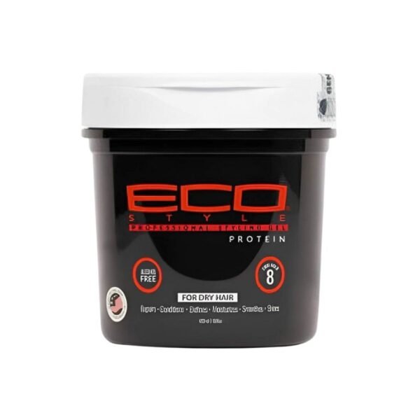 Gel Coiffant Protéiné Eco Styler – Fixation Forte pour Boucles et Brillance 473ml